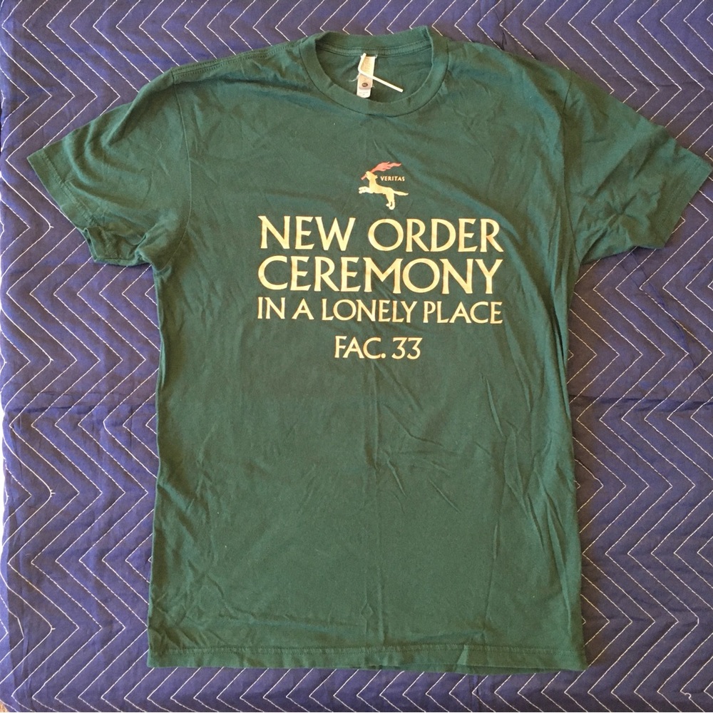 New Order official T-shirt Joy Division Factory Records